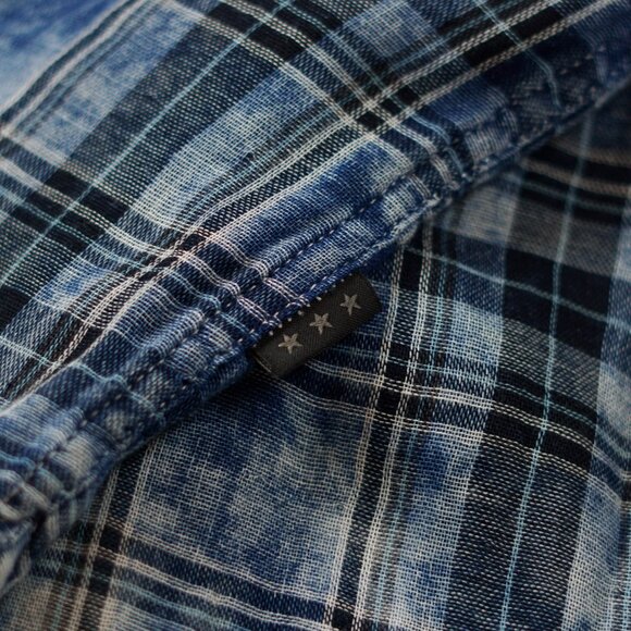 John Varvatos U.S.A. Reversible Plaid Cotton Shirt - Picture 12 of 14